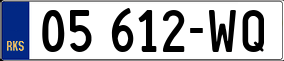 Trailer License Plate